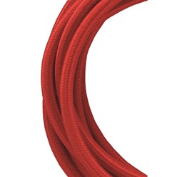 Aansluitleiding Textile cable BAILEY TEXTILE CABLE 2C RED 3M 139676